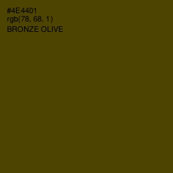 #4E4401 - Bronze Olive Color Image